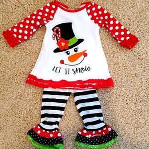 Rare Editions top and leggings set 12 months